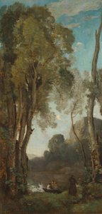 The Four Times of Day (Evening) by Jean-Baptiste-Camille Corot