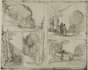 The Garden of Pericles by Jean Baptiste Camille Corot