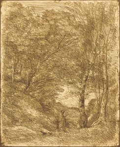 The Gardens of Horace by Jean Baptiste Camille Corot
