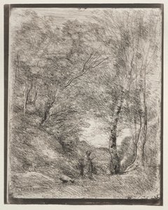The Gardens of Horace by Jean Baptiste Camille Corot
