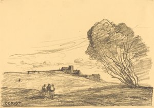 The Isolated Fort by Jean Baptiste Camille Corot