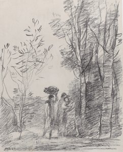 The Meeting in the Grove by Jean Baptiste Camille Corot