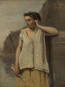 The Muse: History, ca. 1865 by Jean Baptiste Camille Corot
