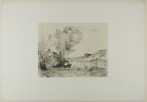 The Rider in the Reeds by Jean Baptiste Camille Corot