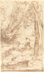 The Woodcutter of Rembrandt by Jean Baptiste Camille Corot