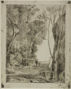 The Young Shepherd, First Plate by Jean Baptiste Camille Corot