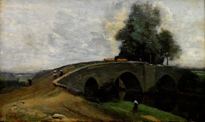 The Old Bridge by Jean Baptiste Camille Corot