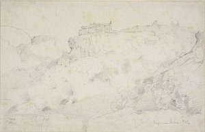 View of Nepi by Jean Baptiste Camille Corot