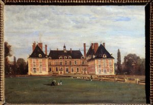 View of the Castle of Marie Caroline, Duchess of Berry at Rosny, in the Yvelines