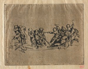 Bacchanal with Children and Chariot by Jean Baptiste Carpeaux