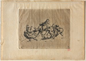 Bacchanal with Children and Donkey
