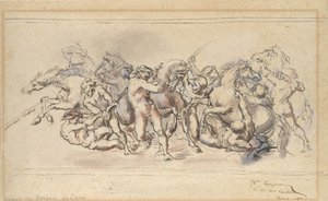 Start of the Race of the Barberi Horses, Rome