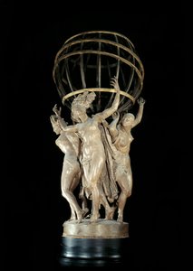 The Four Parts of the World Supporting the Terrestrial Globe, Sculpture by Jean Baptiste Carpeaux, Paris, Musee d