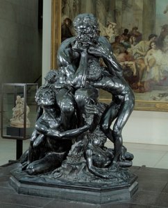 Ugolin tyrant of Pisa. Illustration of Hell in The Divine Comedy by Dante. Bronze sculpture by Jean-Baptiste Carpeaux