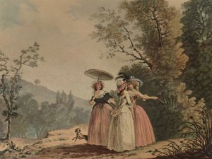 The Parisian Graces at the Bois de Vincennes, 1790, 1913 by Jean Baptiste Chapuy