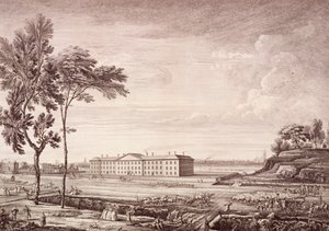 View of the London Hospital in Whitechapel Road by Jean Baptiste Claude Chatelain