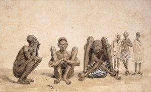 Black People of Rio Janeiro, c. 1825-6 by Jean Baptiste Debret