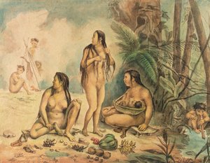 Indigenous Population of Cantagalo by Jean Baptiste Debret