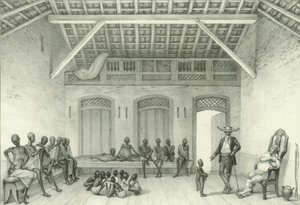 Shop for Selling Slaves by Jean Baptiste Debret