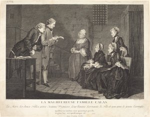 The Unfortunate Calas Family by Jean Baptiste Delafosse, after Louis de Carrogis, called Carmontelle