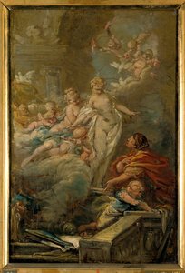 Pygmalion and Galatea (sketch) by Jean Baptiste Deshays