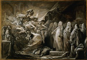 The Provost of the Merchants and the Aldermen of the City of Paris; Allegory to the Treaty of Paris (February 10)