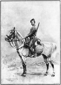 A Chasseur of the Guard, Russia, 1892 by Jean Baptiste Edouard Detaille