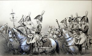 Napoleonic Wars, Band of the 4th Dragoons by Jean Baptiste Edouard Detaille