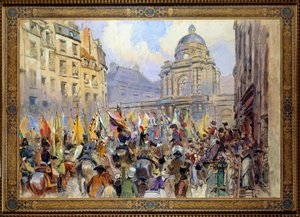 The surrender to the Senate of Trophees after the Battle of Ulm and Austerlitz in 1806