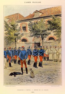 Types and Uniforms of the French Army of Captain Jules Richard, Illustrated by Edouard Detaille: Hunters on Horseback; Parade in 1886 by Jean Baptiste Edouard Detaille