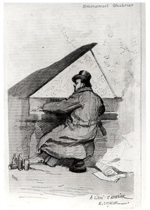 Alexis Emmanuel Chabrier (1841-94) at the Piano, Engraved by Florian by Jean Baptiste Edouard after Detaille