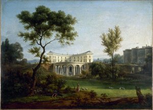 The house of Beaumarchais and the Bastille by Jean Baptiste Genillion