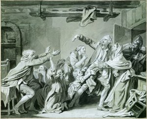 A Father Curses His Ungrateful Son by Jean Baptiste Greuze