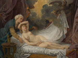 Aegina Visited by Jupiter by Jean Baptiste Greuze