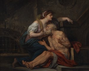 Cimon and Pero: Roman Charity by Jean Baptiste Greuze