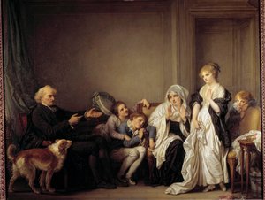 The Priest and the Young Widow by Jean Baptiste Greuze