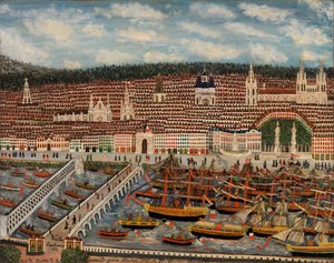View of Bordeaux, 1884 by Jean Baptiste Guiraud