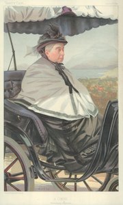 Queen Victoria, A Cimiez, promenade matinale, 17 June 1897, Vanity Fair cartoon