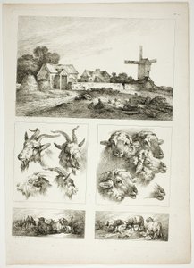 Plate 28 of 38 from Oeuvres de J. B. Huet by Jean Baptiste Huet