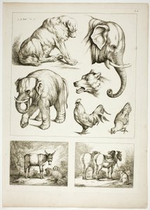 Plate 32 of 38 from Oeuvres de J. B. Huet by Jean Baptiste Huet