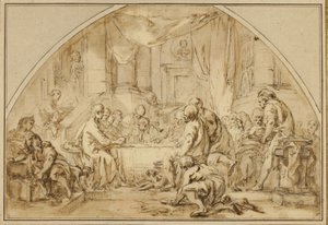 Study for The Last Supper by Jean Baptiste Huet