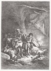 The Flight into Egypt by Jean Baptiste Huet