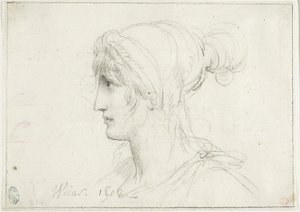 Profile of a Woman by Jean Baptiste Joseph Wicar