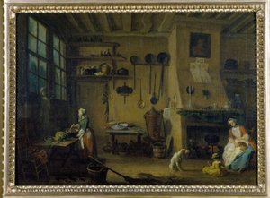 Bourgeoise cuisine - late 17th century, Museum of Fine Arts of Dijon. by Jean Baptiste Lallemand