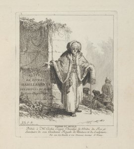 Woman of the People, plate one from Divers Habillements des Peuples du Nord by Jean Baptiste Le Prince