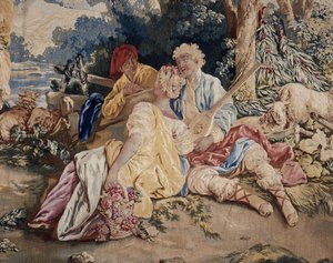 Dance, curtain of Russian games, (detail)