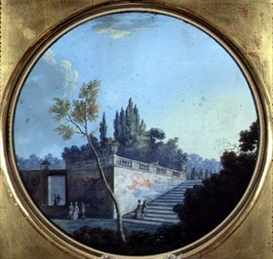 Classical Garden, Possibly at Versailles by Jean Baptiste Marechal