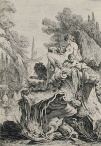 Fountain with a Naiad Seated on a Shell by Jean Baptiste Marie Pierre