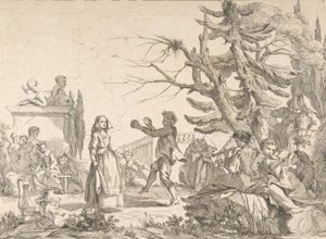 Impromptu Dance, 1742 by Jean Baptiste Marie Pierre