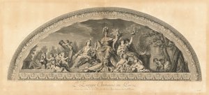 Christian Europe in Peace, Center of the Salon of Peace next to the Queen